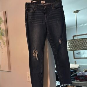 Hudson Dark Wash Distressed Women's Jeans